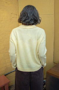 Basic Apparel Selem Sunlight Knitted Polo Sweater - The Mercantile London