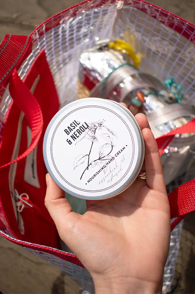 Norfolk Natural Living 100ml Basil & Neroli Hand Cream Tin - The Mercantile London