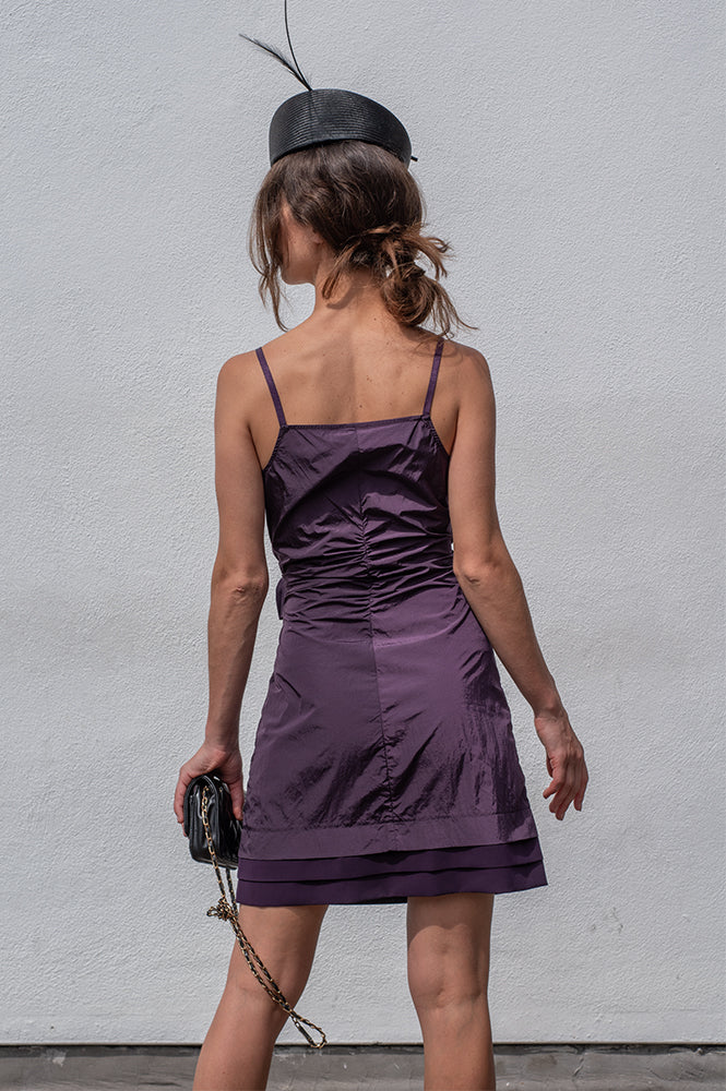 Baum Und Pferdgarten Andria Plum Perfect Mini Dress - The Mercantile London
