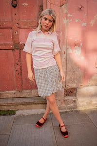 Baum Und Pferdgarten Judite Lilac Polo Stripe Top - The Mercantile London