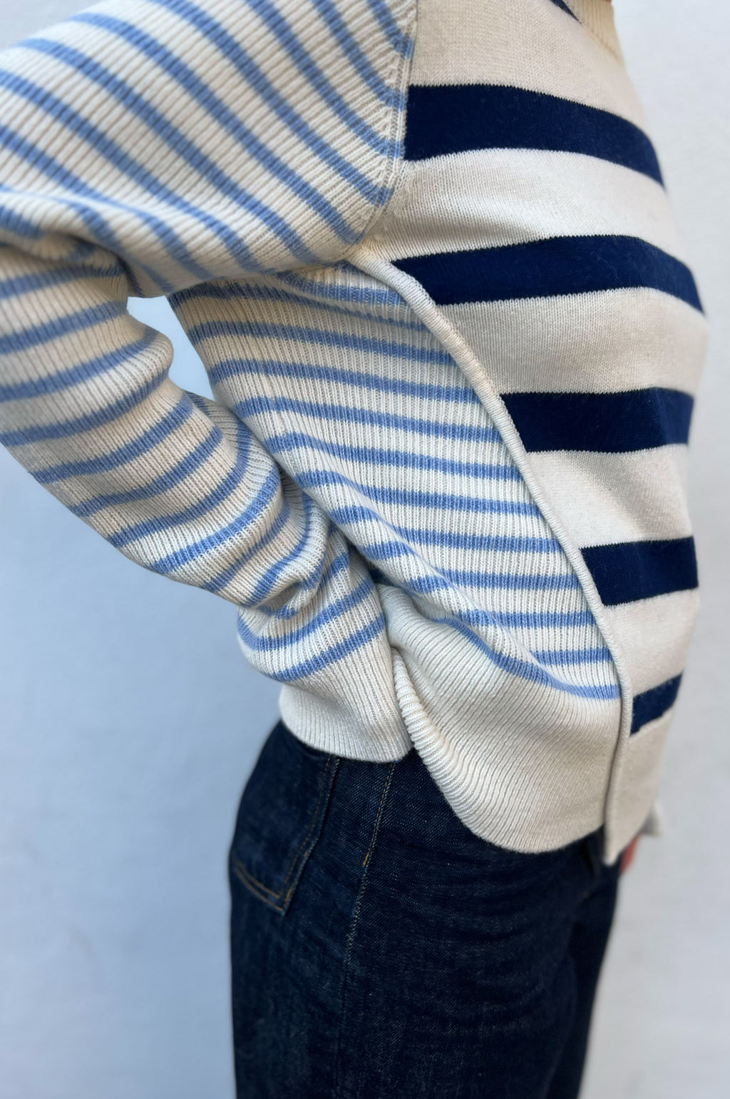 Baum Und Pferdgarten Centa Blue Breton Stripe Sweater - The Mercantile London