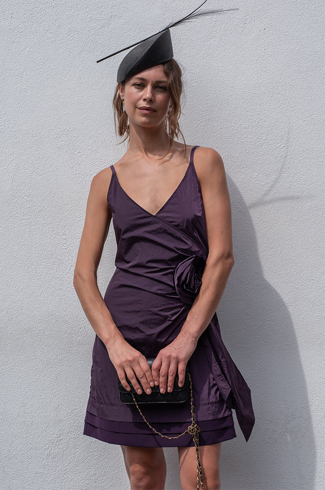 Baum Und Pferdgarten Andria Plum Perfect Mini Dress - The Mercantile London