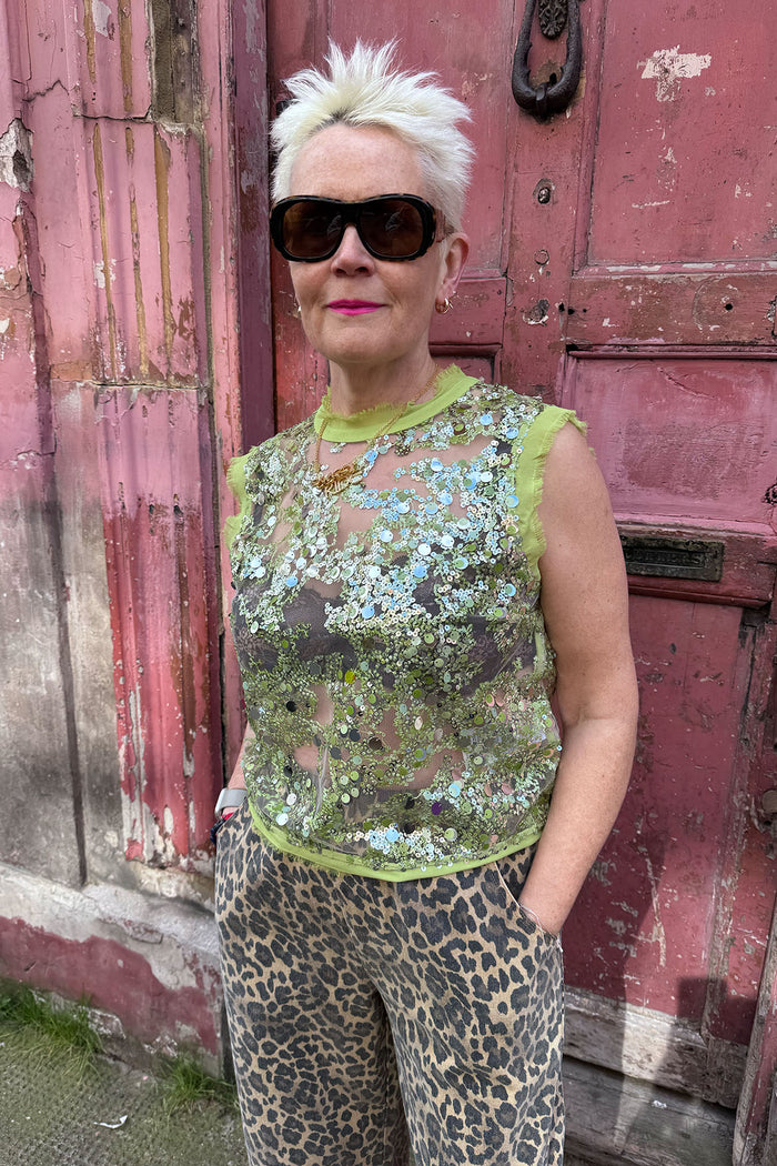 Baum Und Pferdgarten Manira Herbal Garden Sequins Top - The Mercantile London