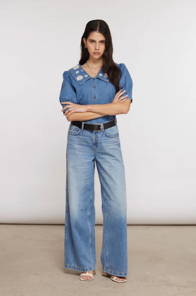 Seventy + Mochi Bay Malibu Wide Leg Jeans - The Mercantile London