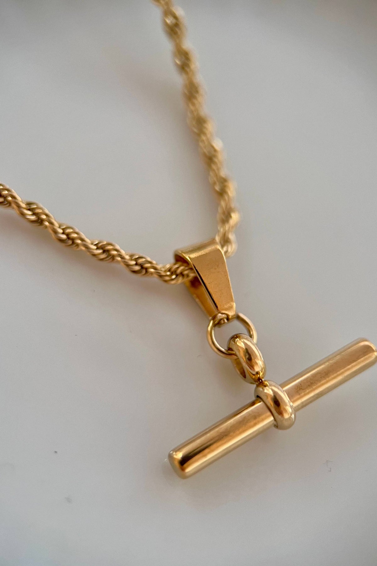 Lunar T Bar Pendant Necklace - The Mercantile London