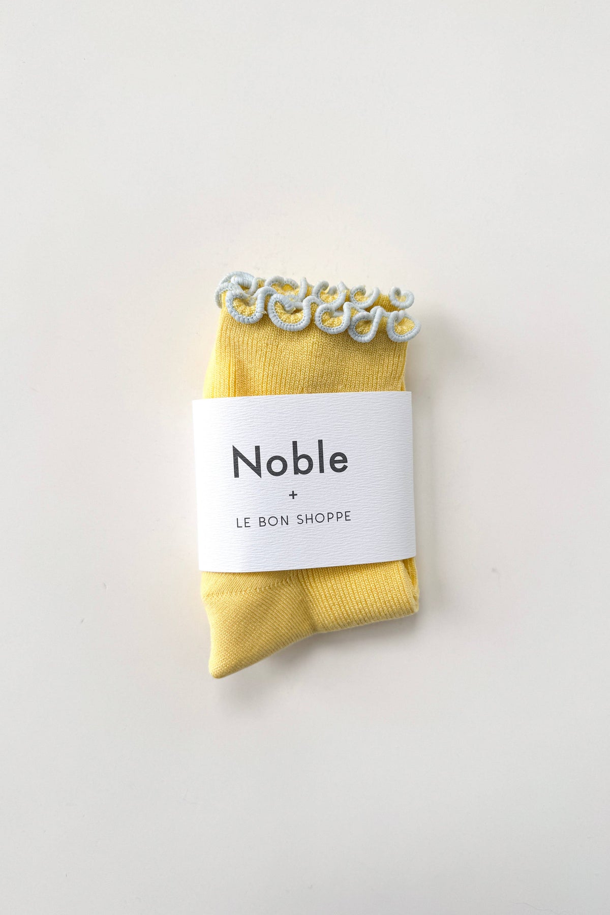 Le Bon Shoppe Petite Ruffled Butter Baby Blue Socks - The Mercantile London
