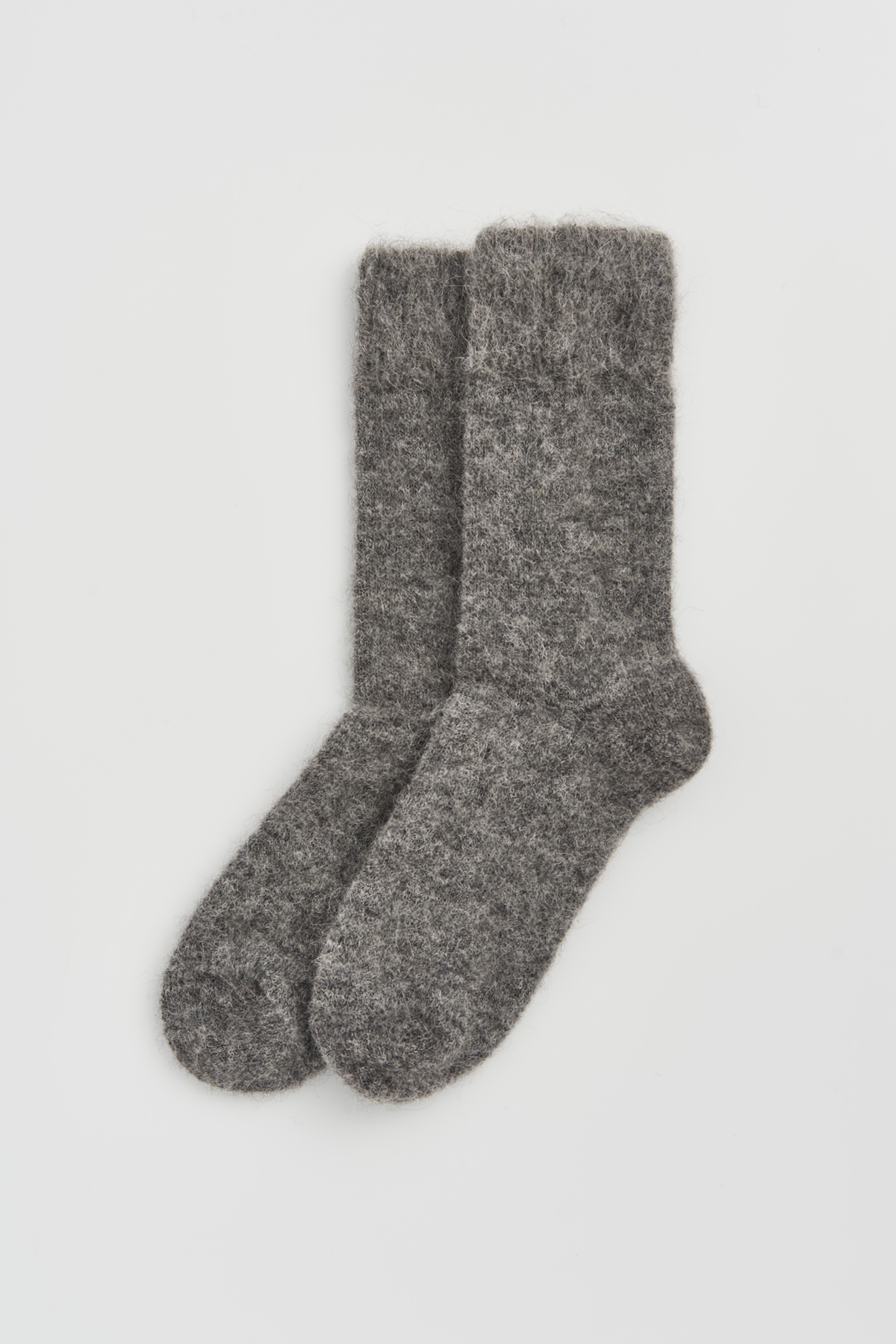 Pairs Smoke Grey Ultra Soft Alpaca Socks - The Mercantile London