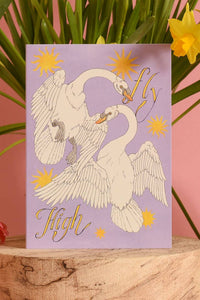 Printer Johnson Fly High Greetings Card