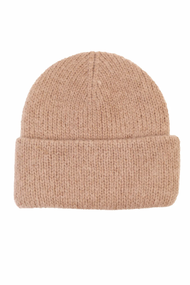 L.F. Markey Fuzzy Fawn Mohair Beanie