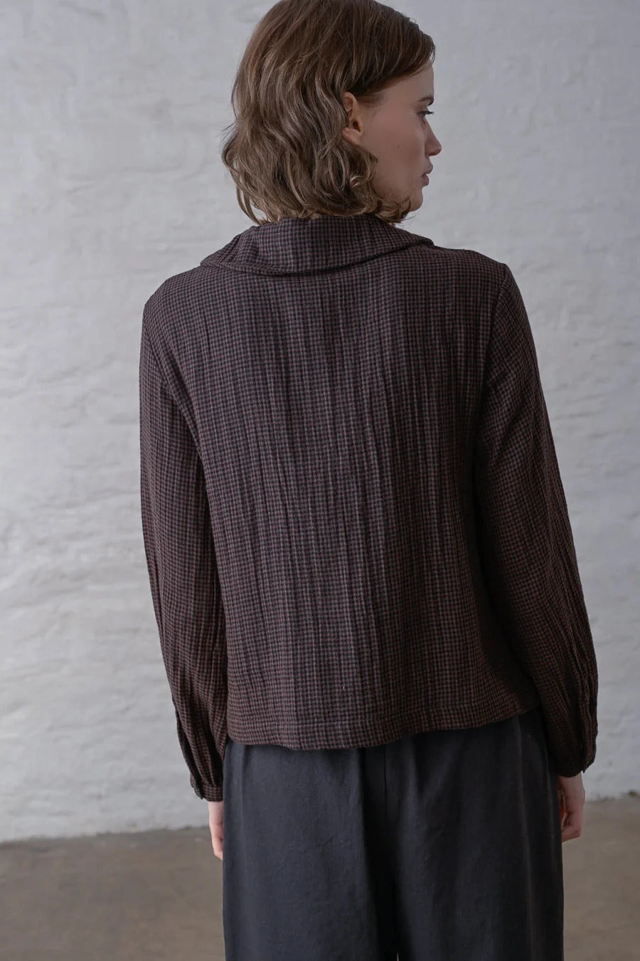 Bibico Jolene Cocoa Check Casual Shirt