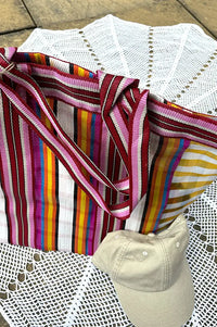 British Colour Standard Indian Yellow & Magenta Beach Bag