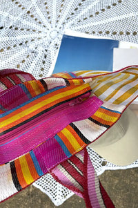 British Colour Standard Indian Yellow & Magenta Beach Bag