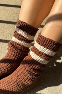 Le Bon Shoppe Cottage Bear Varsity Socks