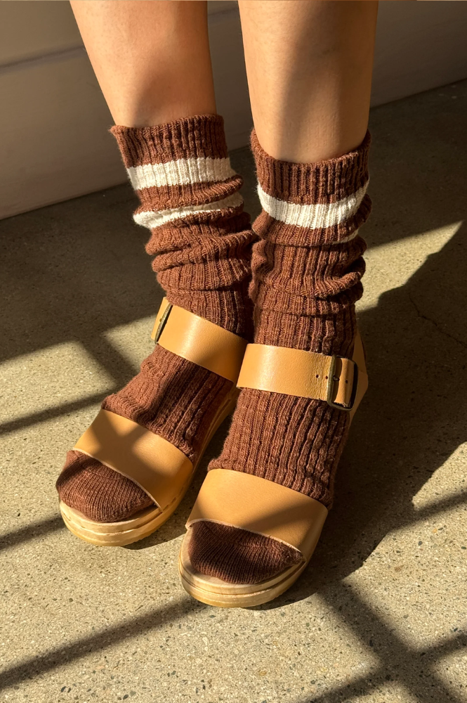 Le Bon Shoppe Cottage Bear Varsity Socks