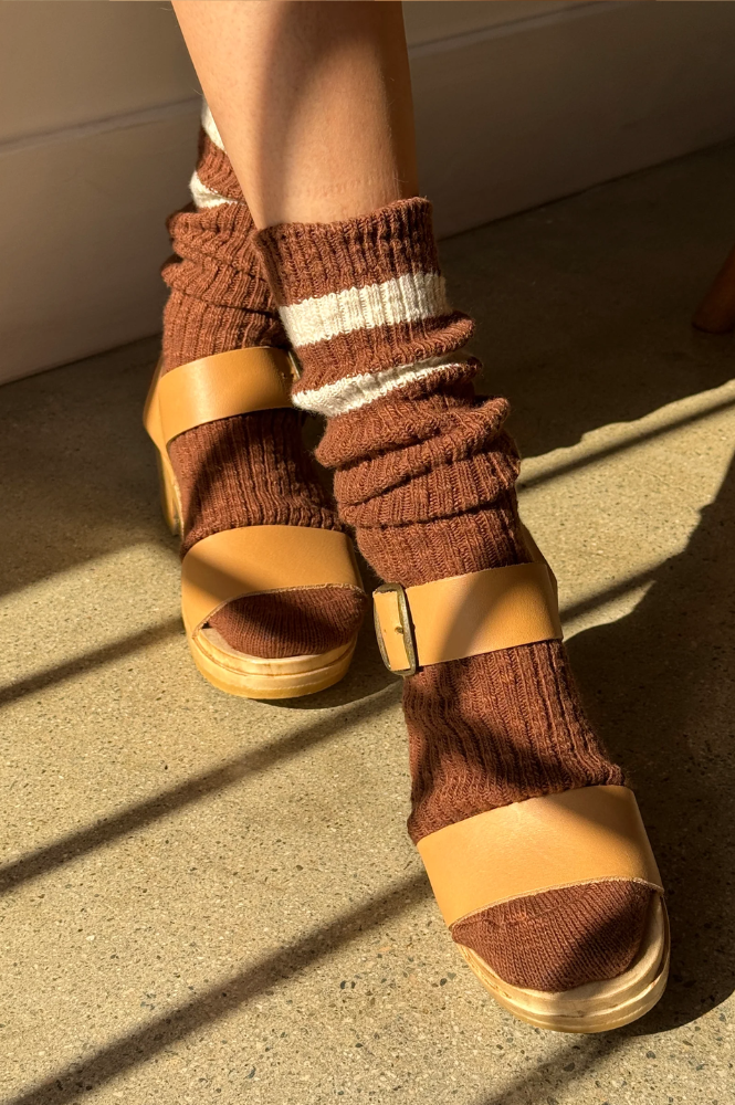 Le Bon Shoppe Cottage Bear Varsity Socks