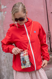 Howlin Magic Shaggy Bear Tropical Madras Pouch - The Mercantile London