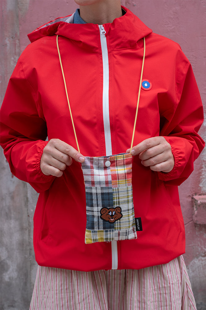 Howlin Magic Shaggy Bear Tropical Madras Pouch - The Mercantile London