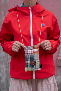 Howlin Magic Shaggy Bear Tropical Madras Pouch - The Mercantile London