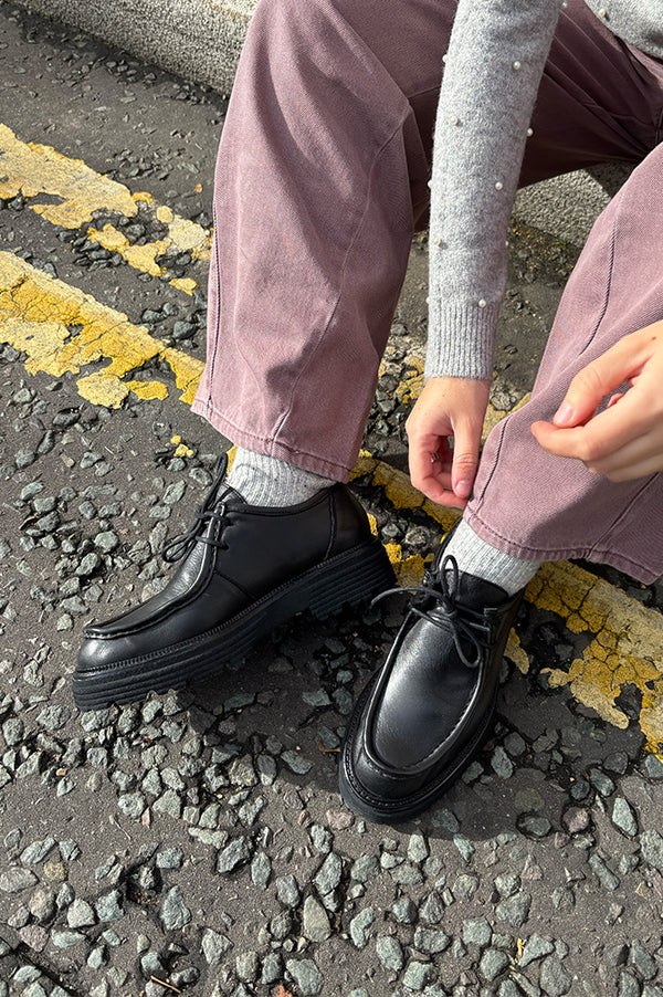 Bukela Sienna Black Shoes - The Mercantile London