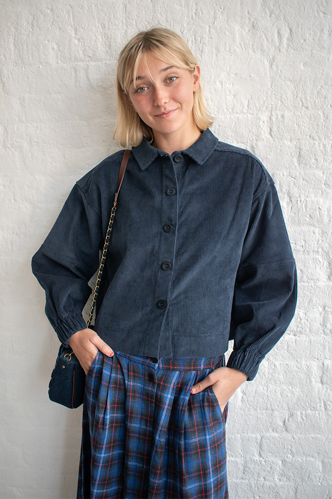 Beaumont Organic Tierra Navy Night Sky Overshirt - The Mercantile London