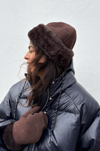 Beck Söndergaard Dora Chocolate Torte Shearling Hat - The Mercantile London