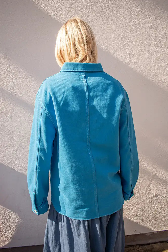 Stan Ray Bedford Imperial Blue Over-Shirt - The Mercantile London