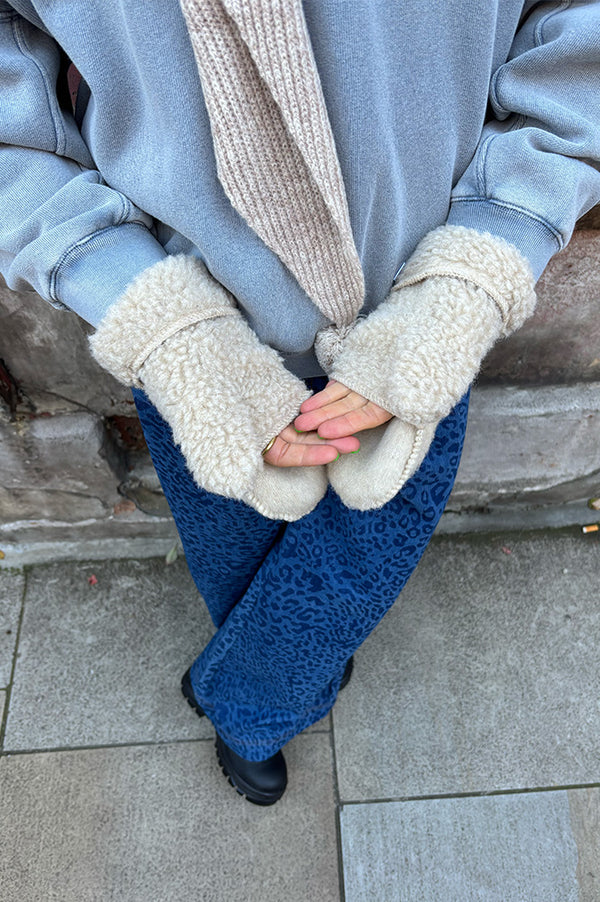 YOKO Beige Hooded Mittens
