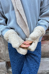 YOKO Beige Hooded Mittens