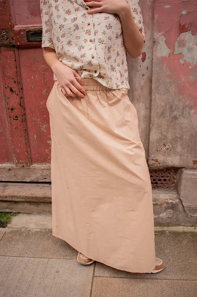 Numph Juny Mushroom Long Skirt - The Mercantile London