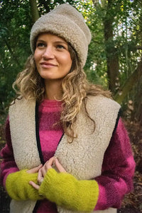 Yoko Wool Snowy Beige Hat - The Mercantile London