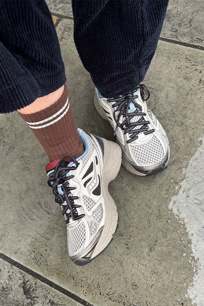 Saucony Progrid Guide 7 Taupe & Black Trainers