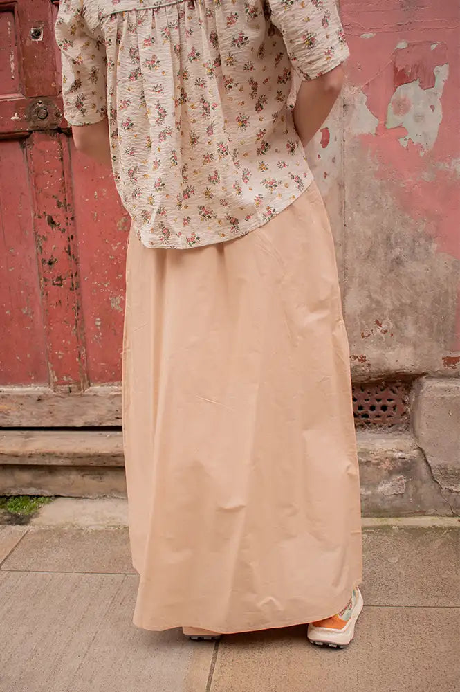 Numph Juny Mushroom Long Skirt - The Mercantile London
