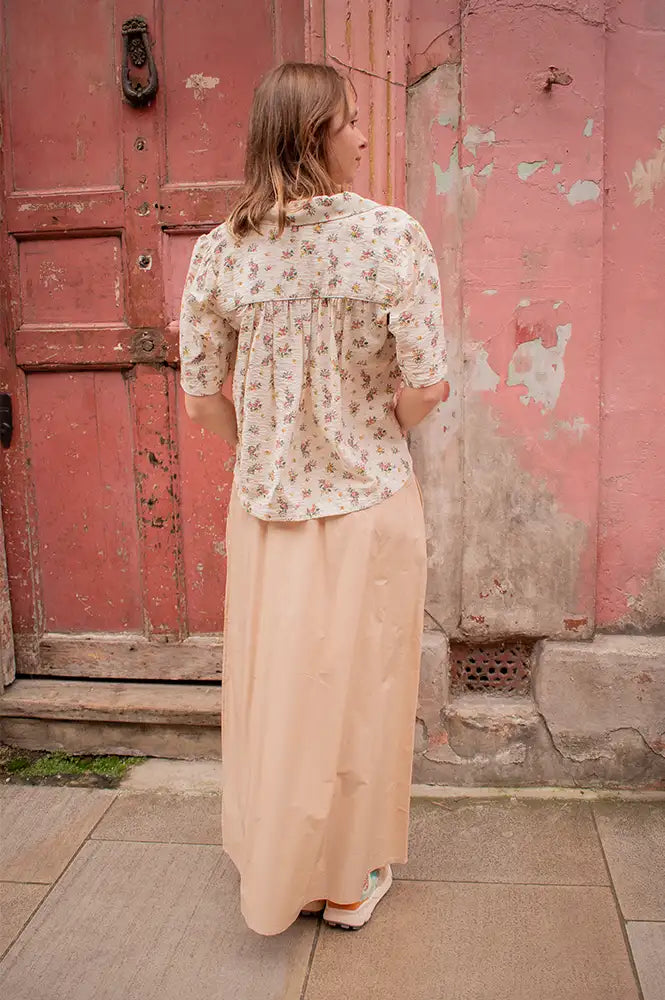 Numph Juny Mushroom Long Skirt - The Mercantile London