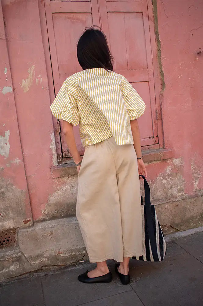 Marta Ovidia Beige Trousers - The Mercantile London