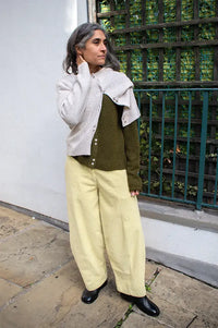 Fransa Bela Oatmeal Melange Cardigan