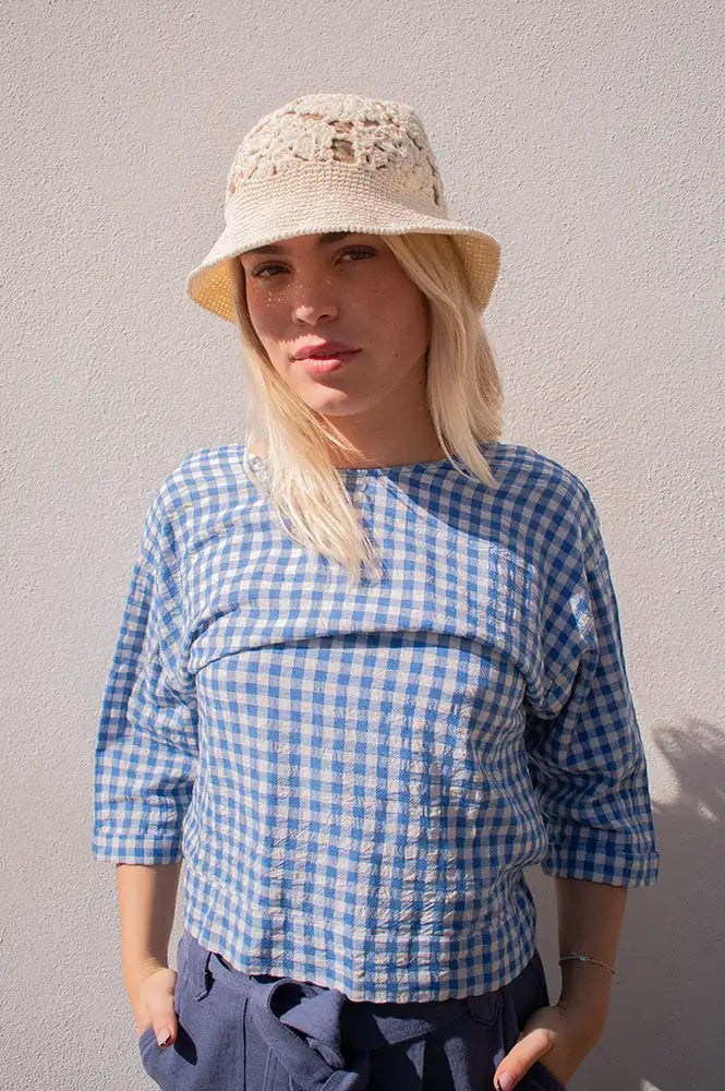 Fransa Belicia Ecru Hat - The Mercantile London
