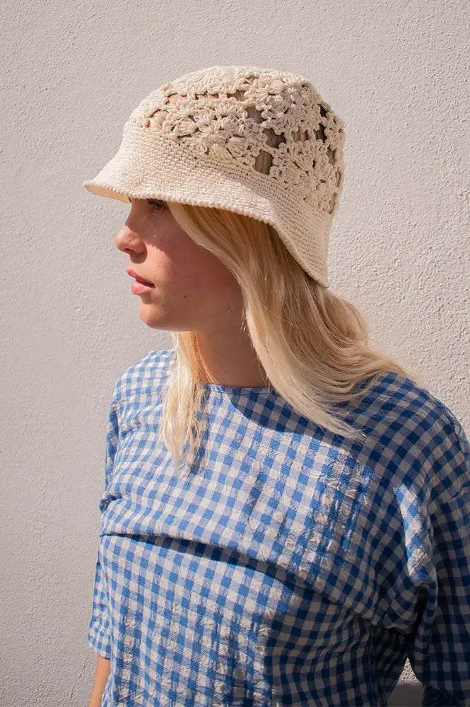 Fransa Belicia Ecru Hat - The Mercantile London