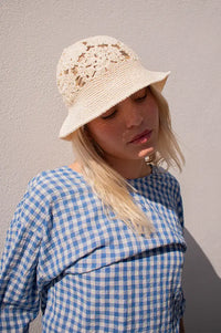 Fransa Belicia Ecru Hat - The Mercantile London