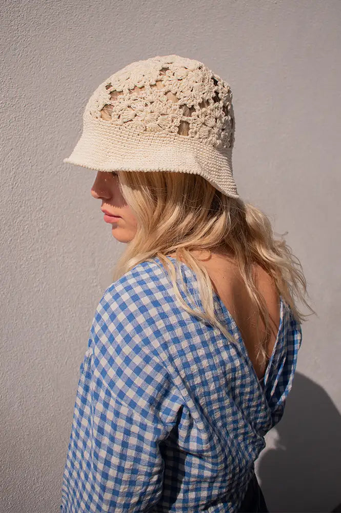 Fransa Belicia Ecru Hat - The Mercantile London