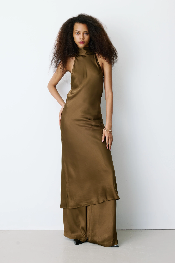 Grace & Mila Bella Tobacco Dress - The Mercantile London