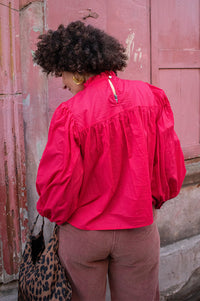 Garance Bella Cherry Red Blouse