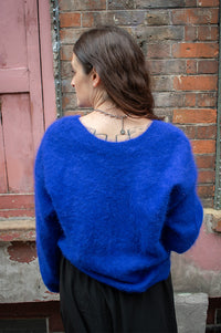 Bellerose Dathe Delphinium Purple Reversible Jumper - The Mercantile London