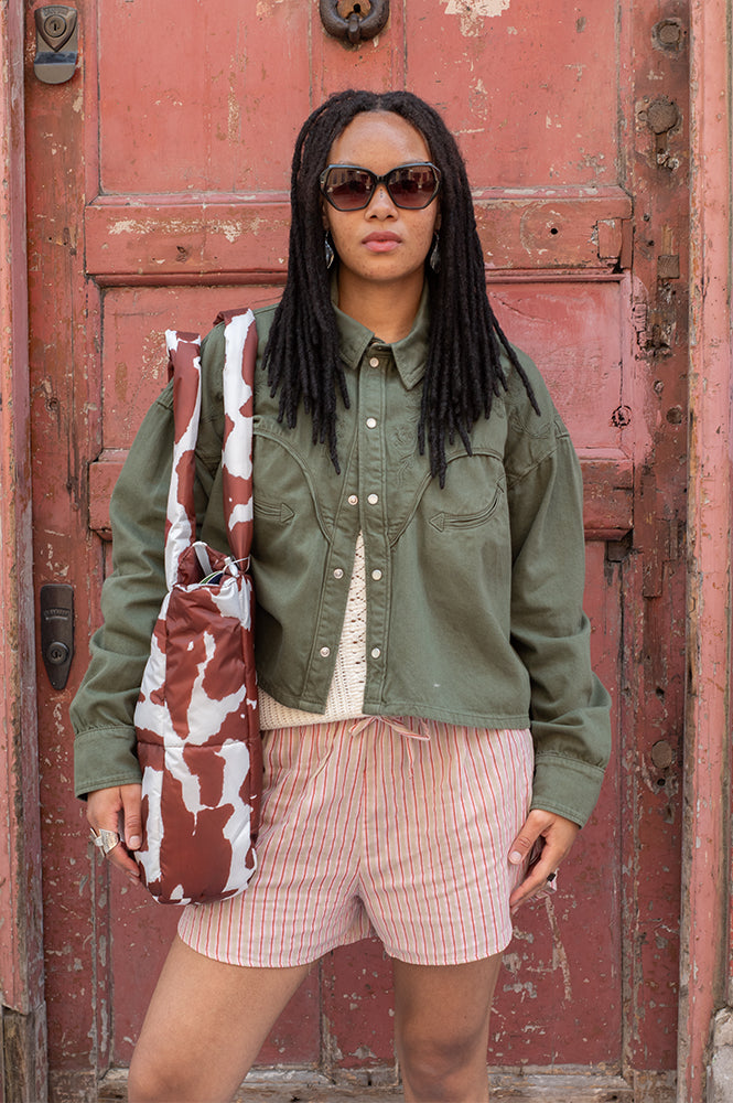 Bellerose Polaris Dusty Olive Denim Shirt - The Mercantile London