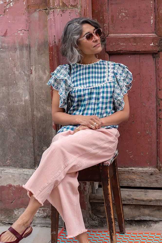 Bellerose Hudalla Check A Gingham Blouse - The Mercantile London