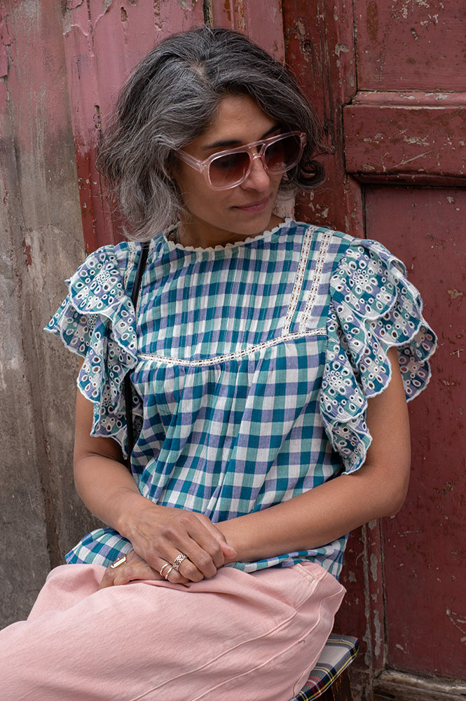 Bellerose Hudalla Check A Gingham Blouse - The Mercantile London