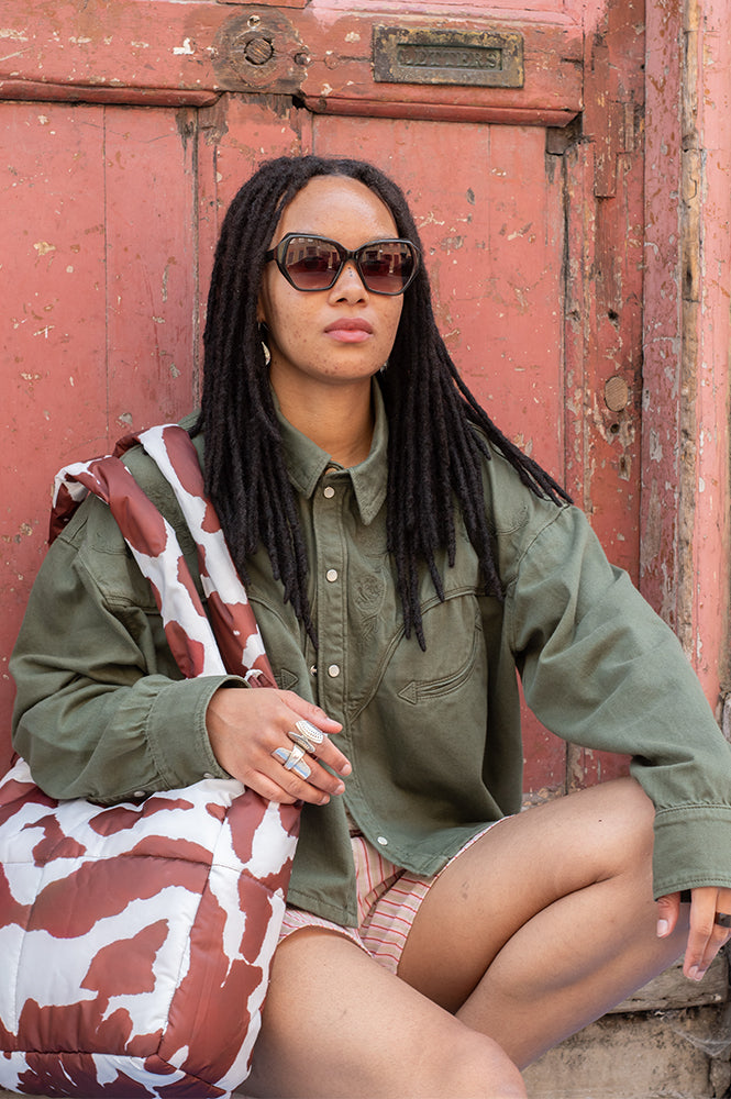 Bellerose Polaris Dusty Olive Denim Shirt - The Mercantile London