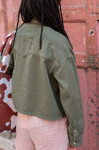 Bellerose Polaris Dusty Olive Denim Shirt - The Mercantile London