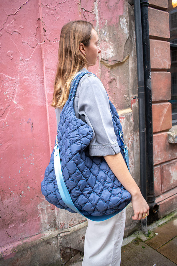Bellerose Hela Storm Blue Shoulder Bag - The Mercantile London