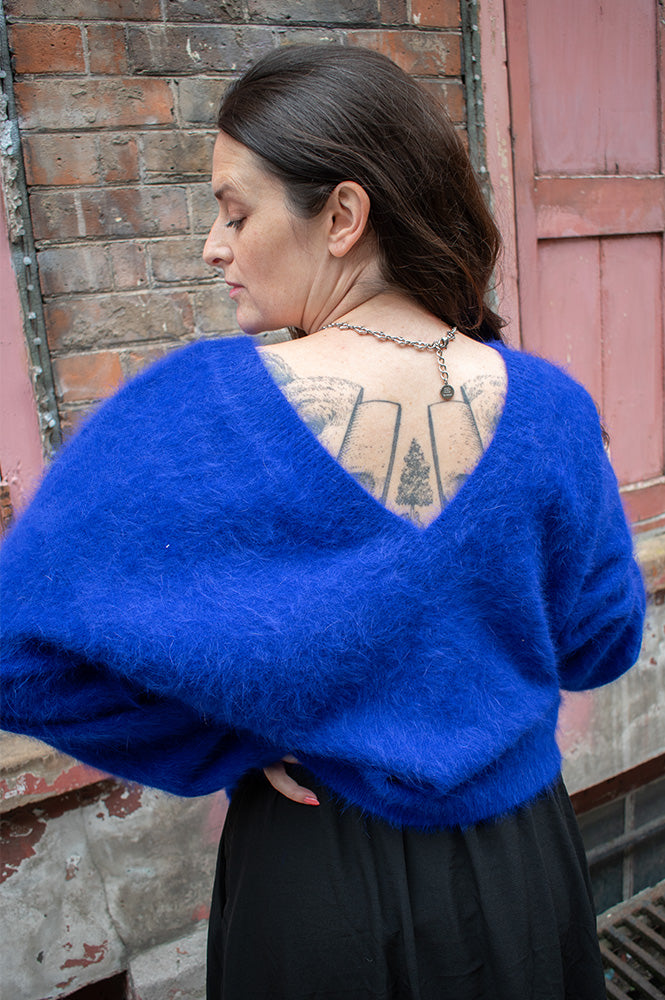 Bellerose Dathe Delphinium Purple Reversible Jumper - The Mercantile London