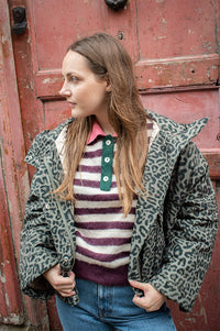 Bellerose Jenna Leopard Print Hooded Jacket - The Mercantile London